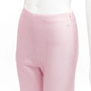 Pre-owned Polyester bottoms Miu Miu Pre-owned , Pink , Dames