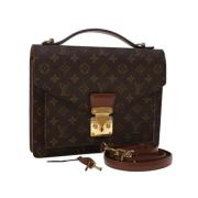 Pre-owned Canvas handbags Louis Vuitton Vintage , Brown , Unisex