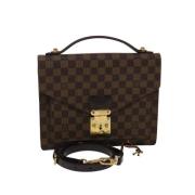 Pre-owned Canvas handbags Louis Vuitton Vintage , Brown , Dames