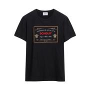 Casual T-Shirt Dondup , Black , Heren