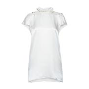 Elegante Logo Print Blouse Manila Grace , White , Dames