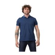 Heren Polo Tennisshirt Gran Sasso , Blue , Heren