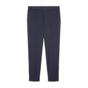 Rechte technische stoffen broek Elena Mirò , Blue , Dames