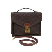 Pre-owned Canvas handbags Louis Vuitton Vintage , Brown , Dames