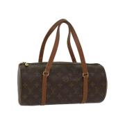 Pre-owned Canvas handbags Louis Vuitton Vintage , Brown , Dames