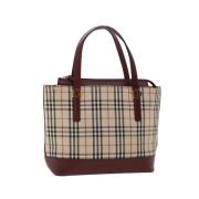 Pre-owned Canvas handbags Burberry Vintage , Beige , Dames