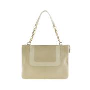 Pre-owned Leather shoulder-bags Versace Pre-owned , Beige , Dames