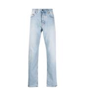 Italiaanse Slim-Fit Stonewashed Jeans Haikure , Blue , Heren