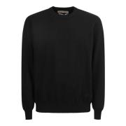 Round-neck Knitwear Original Vintage , Black , Heren