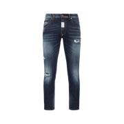 Stijlvolle Slim-Fit Jeans Upgrade Collectie Philipp Plein , Blue , Her...