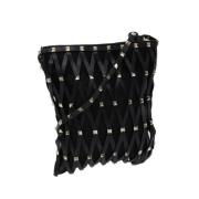 Pre-owned Leather shoulder-bags Valentino Vintage , Black , Unisex