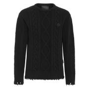 Stijlvolle Sweater voor Heren Philipp Plein , Black , Heren