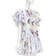 Pre-owned Cotton dresses Alexander McQueen Pre-owned , Blue , Dames