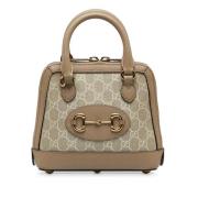 Pre-owned Coated canvas handbags Gucci Vintage , Beige , Dames