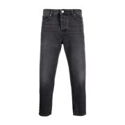 Tapered Fit Jeans, Maat 36, Grijs Ami Paris , Black , Heren