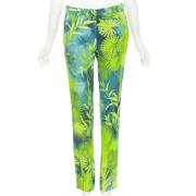 Pre-owned Viscose bottoms Versace Pre-owned , Green , Dames