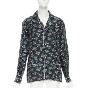 Pre-owned Silk tops Prada Vintage , Black , Dames