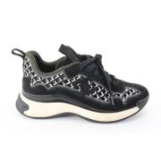 Vintage Su?de Sneakers Chanel Vintage , Black , Dames