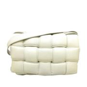 Tweedehands wit leren Crossbody tas Bottega Veneta Vintage , White , D...