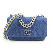 Tweedehands Schoudertas Chanel Vintage , Blue , Dames