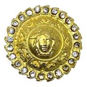 Medusa Head Shank -knop Versace Pre-owned , Yellow , Dames