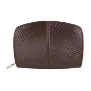 Vintage Leren Portemonnees Louis Vuitton Vintage , Brown , Dames