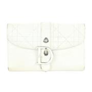 Tweedehands portemonnees Dior Vintage , White , Dames