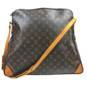 Tweedehands canvas schoudertas Louis Vuitton Vintage , Brown , Dames