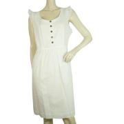 Pre-ownedFabricdresses Burberry Vintage , White , Dames