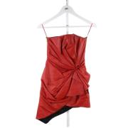 Pre-owned Leather dresses Alexandre Vauthier Pre-owned , Red , Dames