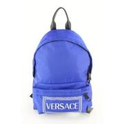 Voldoende nylon rugzakken Versace Pre-owned , Blue , Unisex