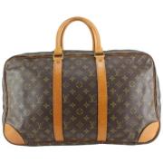 Vintage Canvas Tassen Louis Vuitton Vintage , Brown , Dames