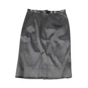 Pre-owned Satin bottoms Dolce & Gabbana Pre-owned , Gray , Dames