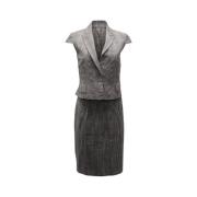Pre-owned Wool tops Alexander McQueen Pre-owned , Gray , Dames