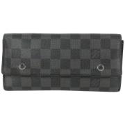 Tweedehands portemonnees Louis Vuitton Vintage , Black , Dames