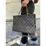 Pre-owned Leather chanel-bags Chanel Vintage , Black , Dames