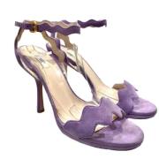 Pre-owned Leather sandals Prada Vintage , Purple , Dames