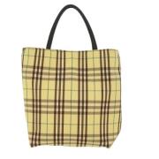 Pre-owned Fabric shoulder-bags Burberry Vintage , Yellow , Dames