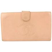 Tweedehands leren portemonnees in redelijke staat Chanel Vintage , Bei...