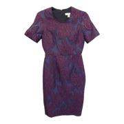 Pre-owned Polyester dresses Burberry Vintage , Purple , Dames
