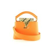 Pre-owned Fabric louis-vuitton-bags Louis Vuitton Vintage , Orange , D...