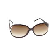 Pre-owned Plastic sunglasses Loewe Pre-owned , Brown , Dames