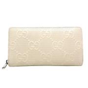 Pre-owned Leather wallets Gucci Vintage , White , Dames