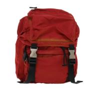 Pre-owned Fabric backpacks Prada Vintage , Red , Heren