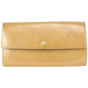 Tweedehands portemonnees Louis Vuitton Vintage , Beige , Dames