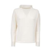 Hoge Nek Gebreide Coltrui Le Tricot Perugia , White , Dames