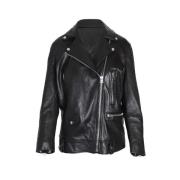 Pre-owned Leather outerwear Acne Studios Pre-owned , Black , Dames