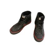 Pre-owned Canvas sneakers Gucci Vintage , Black , Dames