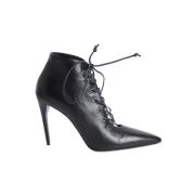 Pre-owned Leather boots Miu Miu Pre-owned , Black , Dames