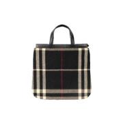 Pre-owned Draagtas Burberry Vintage , Black , Dames